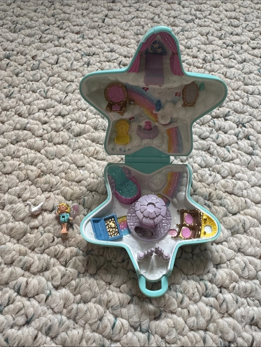 Vintage 1992 Polly Pocket Fairy Wishing World playset by Bluebird Toys